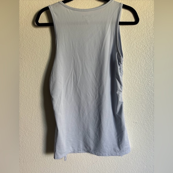 Reel Legends Tank Women Small Xenon Blue With Scrunched Tie Sides - Picture 4 of 6